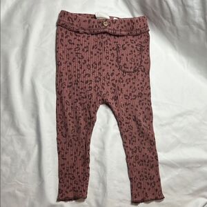 Zara Kids Baby Girl Toddler Leopard Print Pants/Leggings